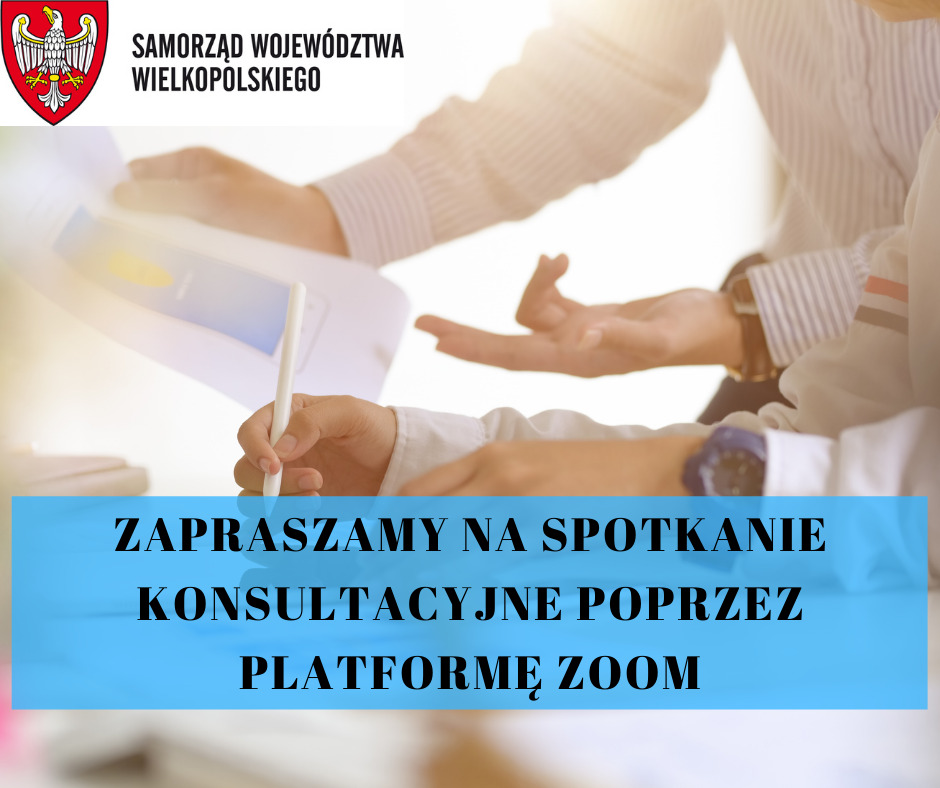 Zapraszamy na spotkanie konsultacyjne poprzez platformę zoom