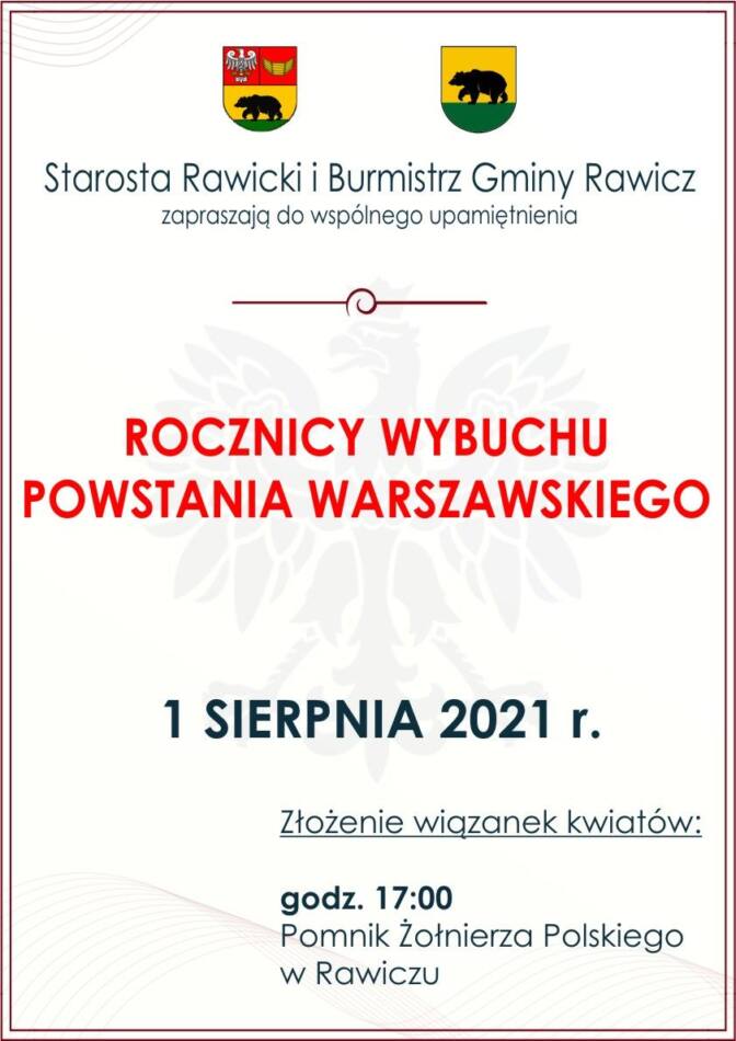 Rocznica Wybuchu Powstania Warszawskiego