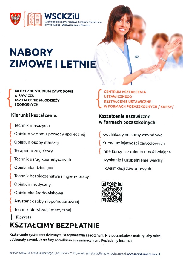 Zapraszamy do zapoznania się z ofertą edukacyjną