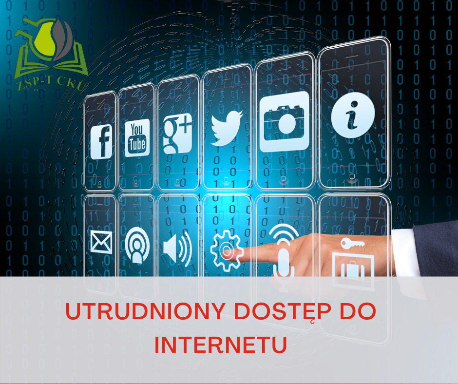 Utrudniony dostęp do internetu - 30.08.2021 r. - ZSPT CKU w Bojanowie