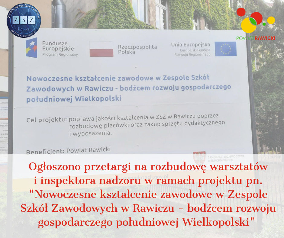 Ogłoszono przetargi na rozbudowę szkoły i pełnienie funkcji inspektora nadzoru