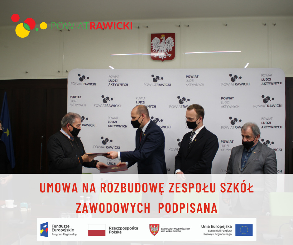 Podpisano umowę z Rawbudem na rozbudowę Zespołu Szkół Zawodowych