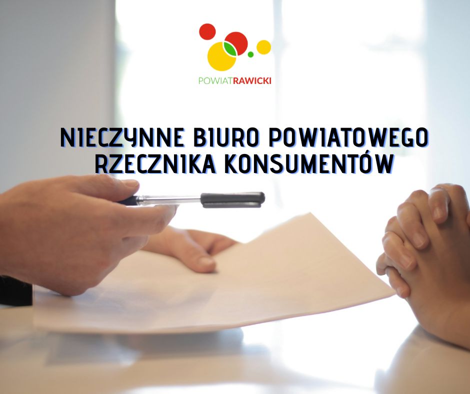 Nieczynne biuro Powiatowego Rzecznika Konsumentów