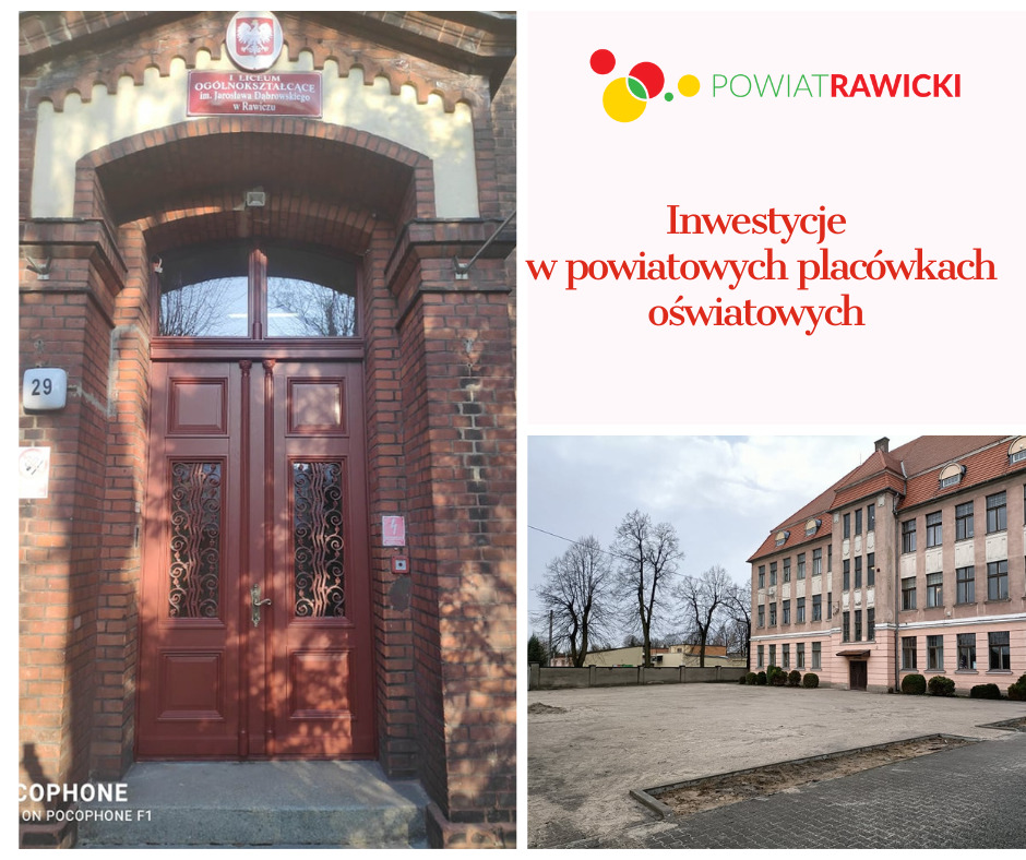 Ostatnie inwestycje w powiatowych placówkach oświatowych