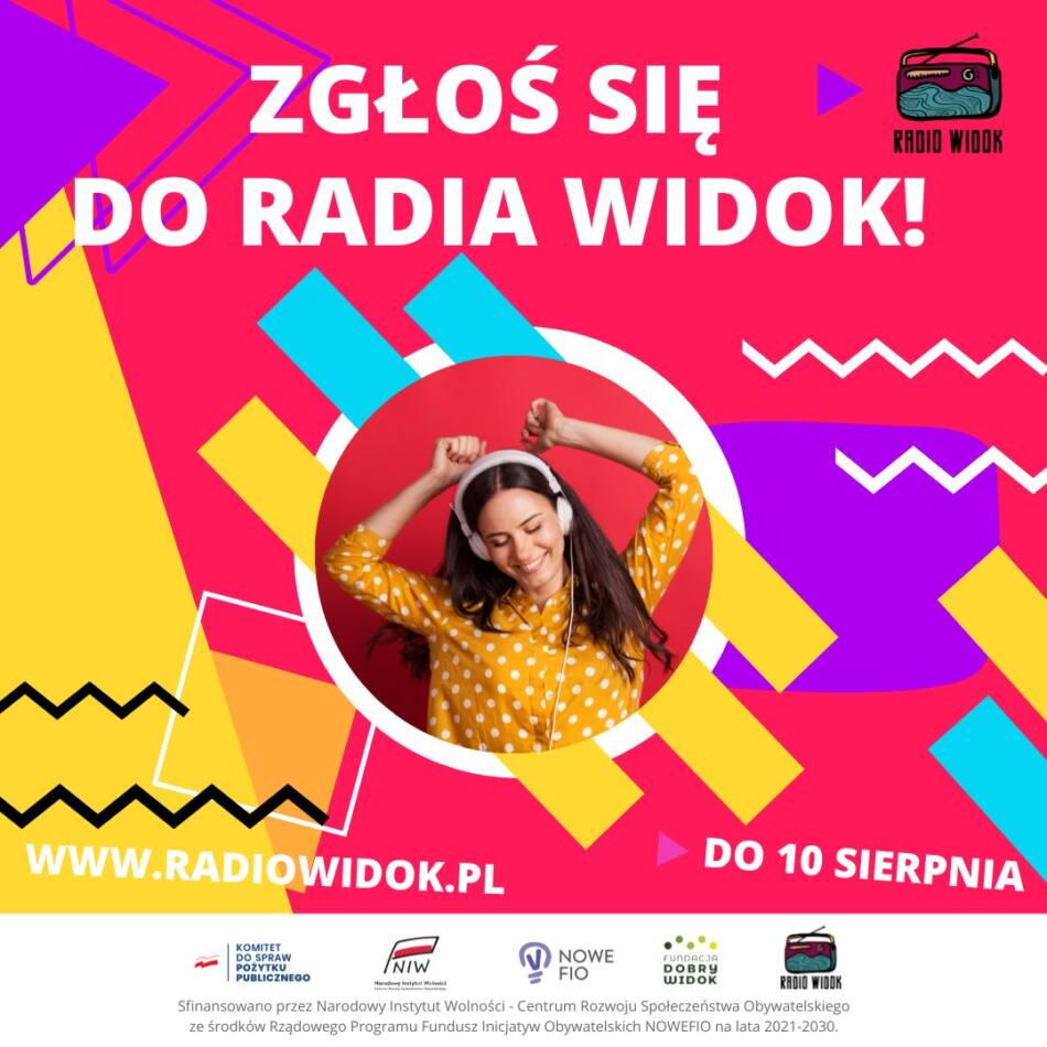 Radio Widok to pierwsze internetowe ogólnopolskie radio młodzieżowe.